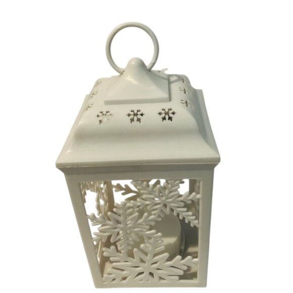 Christmas Snowflake Holiday LED Lantern 8" - Picture 3 of 6